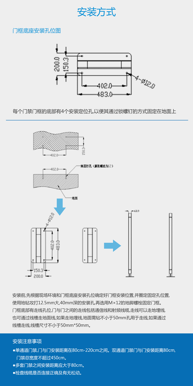 BRC-04F超高頻RFID通道門(mén)禁系統(tǒng)支持EPC C1 G2（ISO18000-6C）協(xié)議，適用于各類(lèi)物流、倉(cāng)儲(chǔ)、圖書(shū)、檔案、人員考勤管理